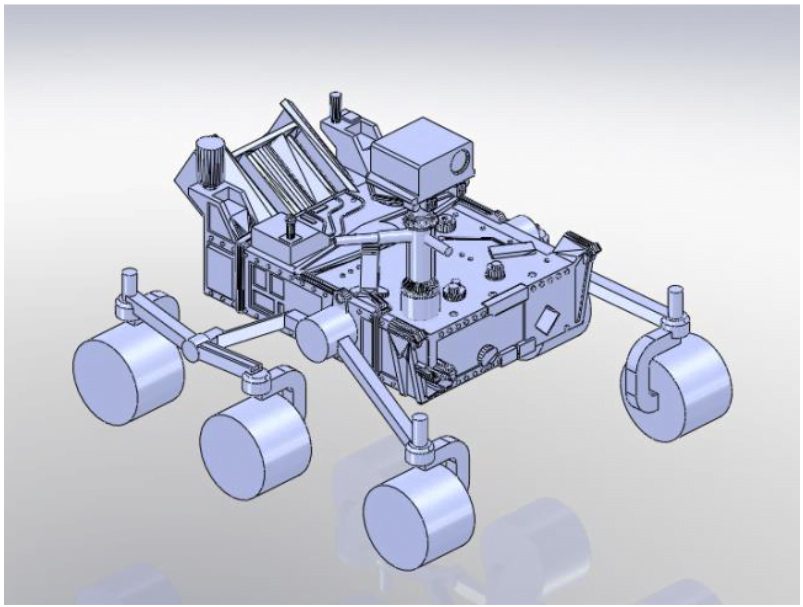 Perseverance: what’s the weather on Mars? 3 CAD model of the rover 2
