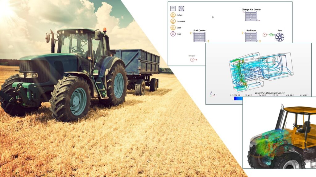 Reach an optimal heavy equipment thermal management using 1D/3D co-simulation