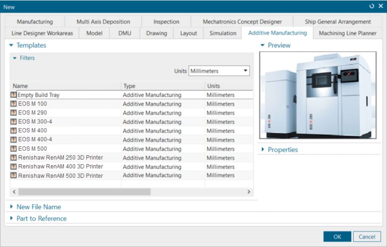What’s New in NX for Manufacturing (June 2021) 12 EOS and Renishaw Printers 768x492 1