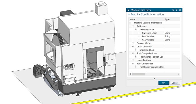 What’s New in NX for Manufacturing (June 2021) 8 Smart Machine Kit Wizard 768x408 1