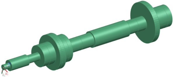 Combine speed & accuracy for axisymmetric rotor dynamics 2 figure1 3Drotormodel Nelson 600x265 1