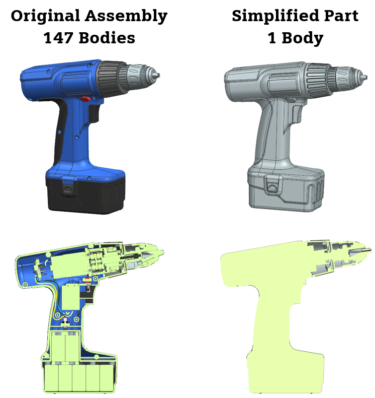 NX Assemblies: save time and increase performance 2 More powerful and faster assembly simplification