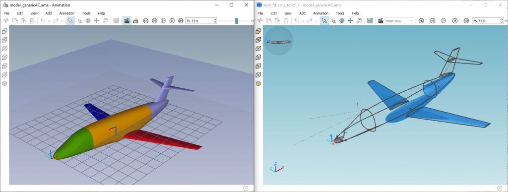 Innovative simulation method supporting aircraft ditching certification 6 3D animation generated via Simcenter Amesim