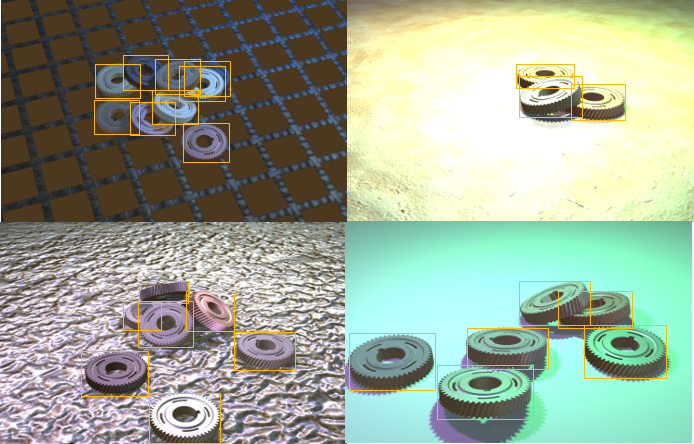 Applying computer vision in automated factories 3 object detection synthetic images gear