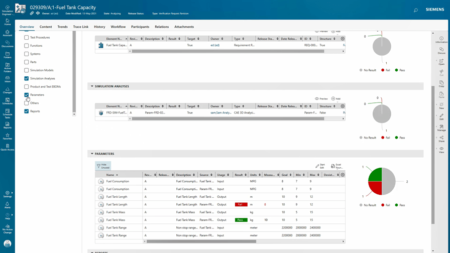 What's New in Teamcenter Simulation 13.2? 3 Using Teamcenter Verification Management for traceability and workflow management