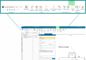 Maximize your NX Drafting and Layout Performance 5 Context Tab and Embedded Annotations