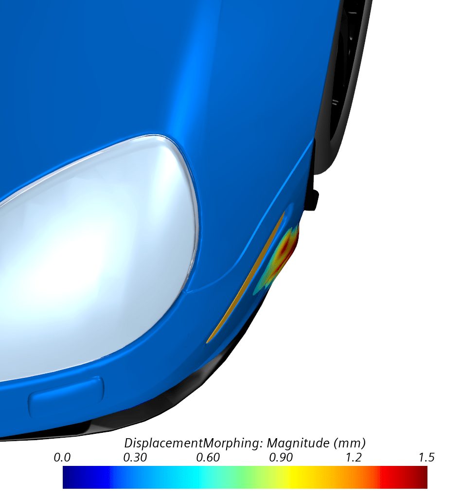 Simcenter STAR-CCM+: Adjoint shape optimization for improved car aerodynamics 10 DR Top wMorph