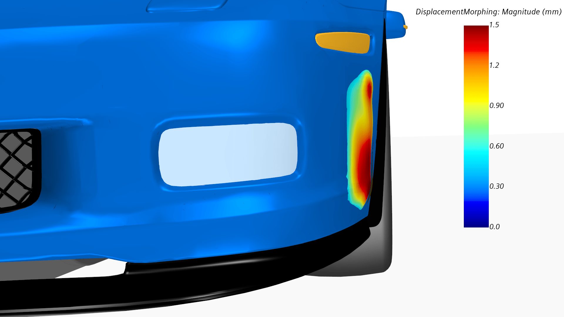 Simcenter STAR-CCM+: Adjoint shape optimization for improved car aerodynamics 14 DR front wMorph