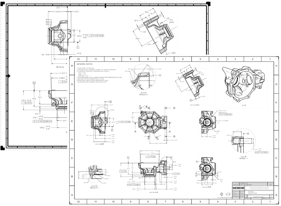 Maximize your NX Drafting and Layout Performance 2 NX Drafting Feature 1