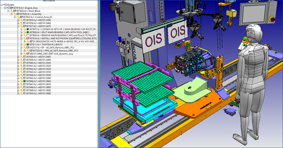 Ford automates factory layout design | Tecnomatix 3 Ford EPriME Station Resource View