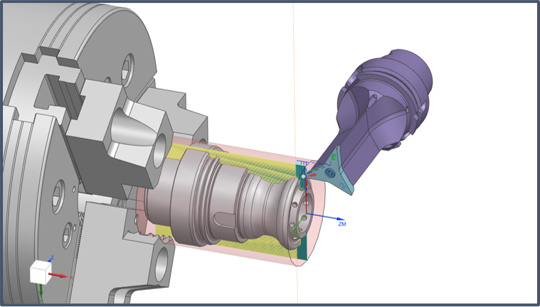 CERATIZIT and SIEMENS NX CAM program novel machine tooling 4 FreeTurn NXCAM Toolpath 1