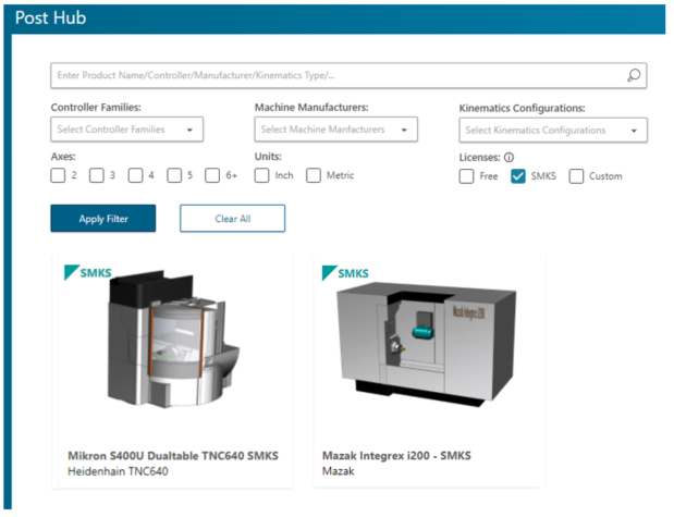 What's New in NX for Manufacturing (December 2021) 8 Smart Machine Kit Solutions, available on Post Hub, enable you to generate production ready NC programs for a wide range of CNC machines.