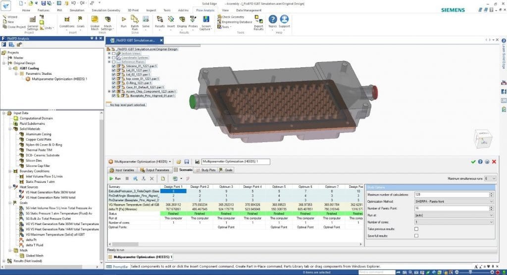 Solid Edge introduces new add-ons for Simcenter FLOEFD integration 3 Design Exploration