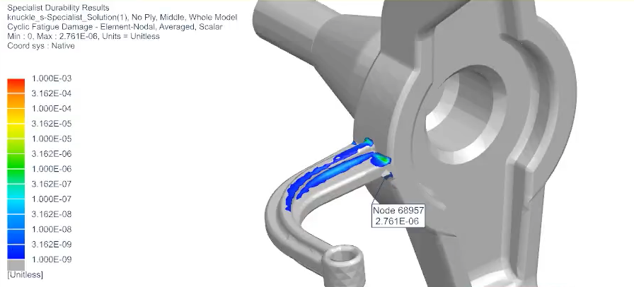 Simcenter 3D Specialist Strength and Durability 4 Insight in the fatigue life of a component