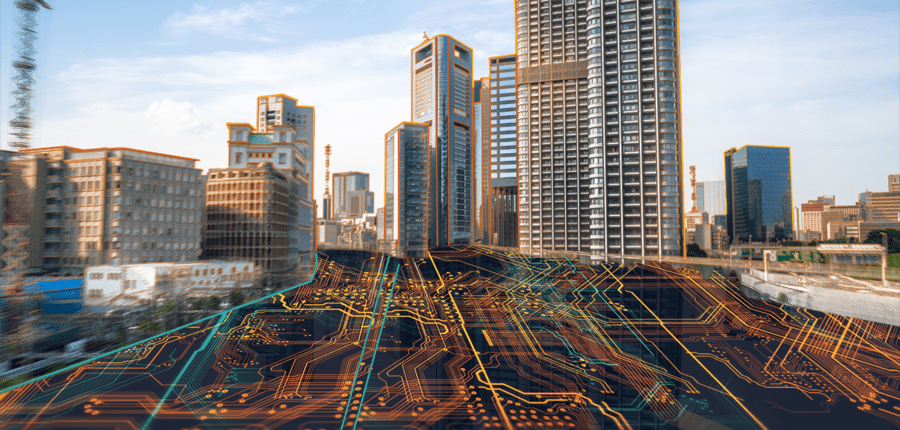 What is Design for Manufacturing? | Valor DFM Solutions 1 railroad tracks combined with printed circuit board original 900x443 1
