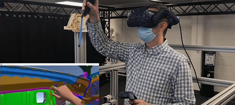 Virtual reality and human simulation at GM | Tecnomatix 1 0 GM VR Human Simulation