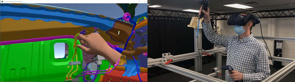 Virtual reality and human simulation at GM | Tecnomatix 3 GM VR Simulation