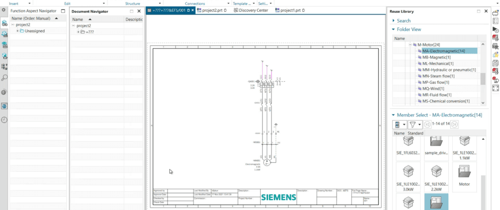 NX Industrial Electrical Design – Creation and use of Template 1 Template 1024x576 1