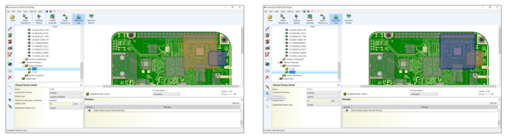 What's new in Simcenter FLOEFD 2205? | Simcenter 13 Layered (Detailed) Thermal Territories and Overlaps for PCB thermal modeling in Simcenter FLOEFD - PCB thermal analysis