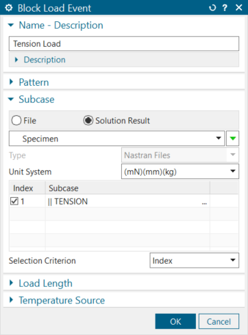 Strength and fatigue analysis in Simcenter 2206 | Simcenter 4 Block load event