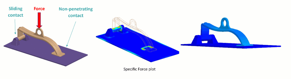 What's new in Simcenter FLOEFD 2205? | Simcenter 15 Simcenter FLOEFD 2205 Structural Analysis - Loosening Contact Type - Sliding contact simulation