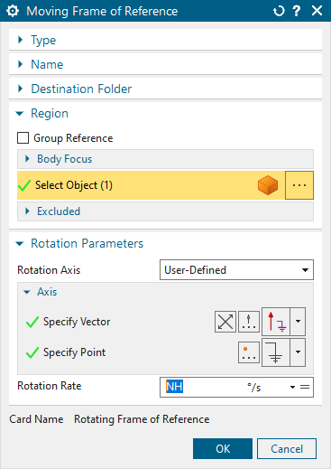 Getting better heat transfer coefficients for the thermal whole engine model 5 Take into account the rotation of the fluid domain using a Rotational Frame of Reference