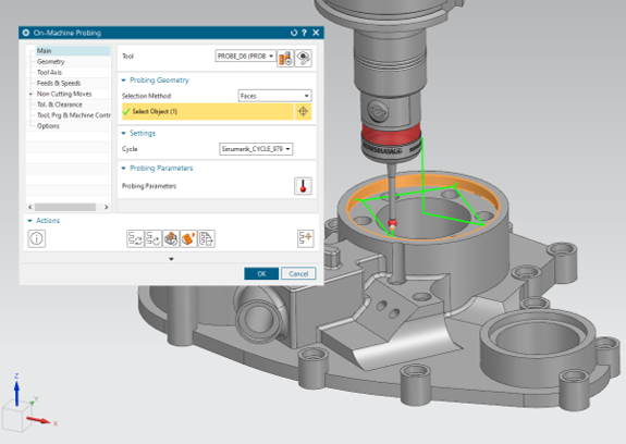 What's New in NX for Manufacturing (June 2022) | NX Manufacturing 1 On Machine Probing
