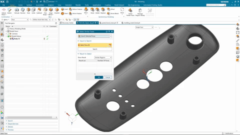 What's New in Siemens NX Summer 2022 5 Select Similar Faces 1