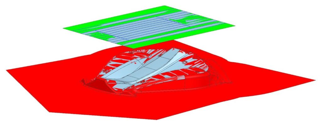 4 productivity killers in die design - Partners 3 A visualization of NX CAD surfacing finishing.