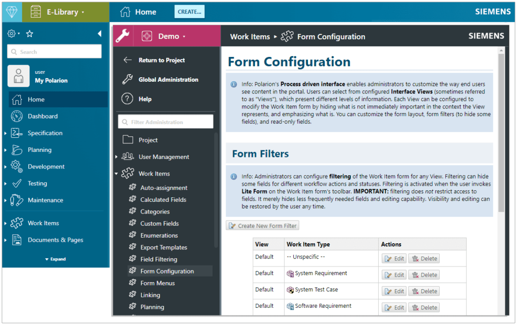 Polarion ALM 22 R2 – What’s New and Noteworthy | Polarion 3 Polarion Navigation Header