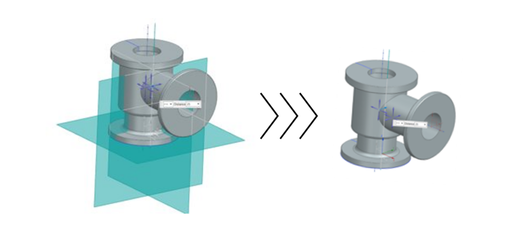 What’s new in NX | Core Modeling 5 This image shows the difference between the old CSYS and new CSYS within the Move Object window