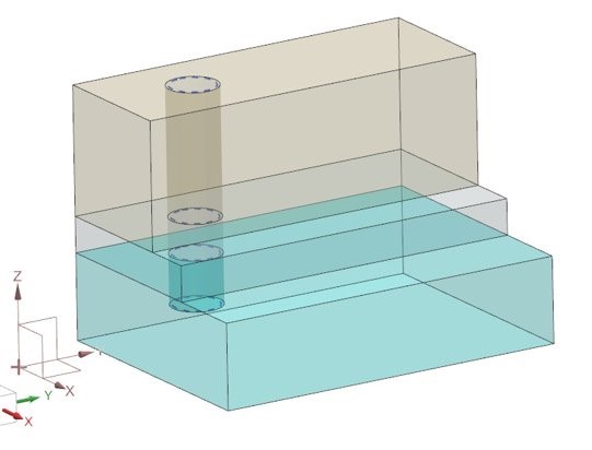 What’s new in NX | Core Modeling 4 This image shows geometry that has been tapped for threads using Thread Propagation