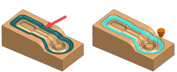 What's New in NX for Manufacturing (December 2022) - NX Manufacturing 2 NX_CAM_Guiding_Curves_Midipass