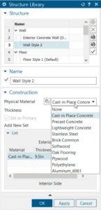 BIM Structures and Rooms | NX Tips and Tricks - NX Design 3 NX for BIM's Structure Library