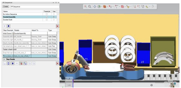 Discover what's new in Tecnomatix 2301 (March 2023) - Tecnomatix 14 Display of virtual reality freestyle mode in 3D simulation model using Process Simulate software.