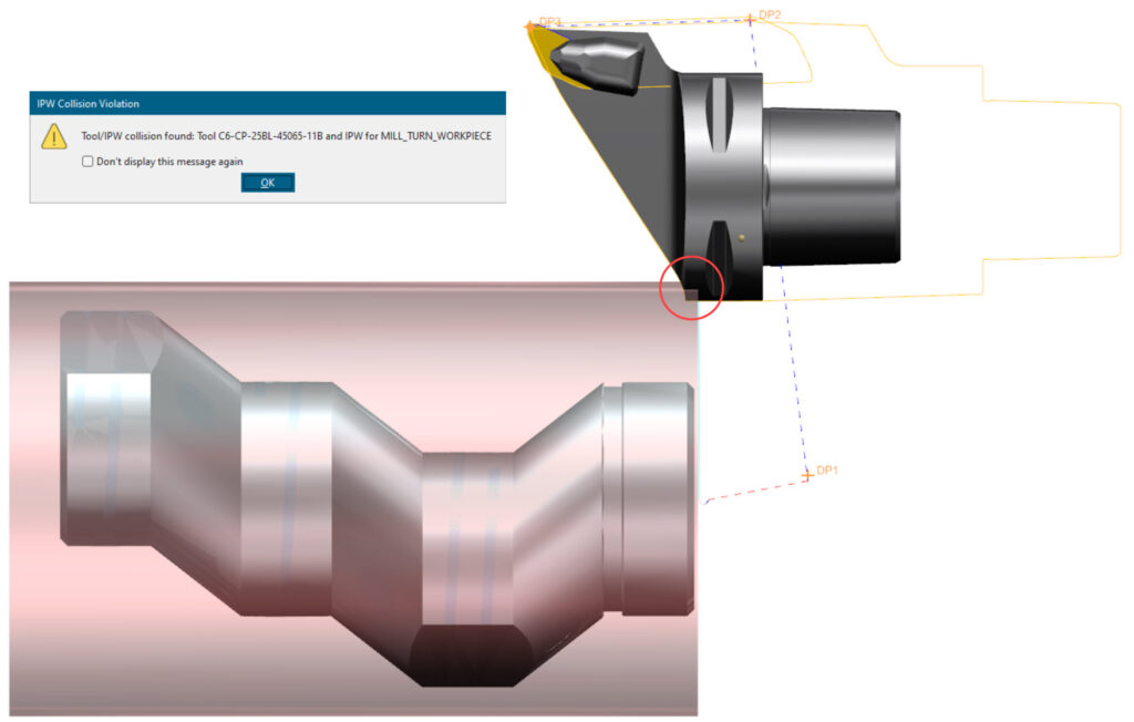What's New in NX for Manufacturing (June 2023) - NX Manufacturing 4 Automatic Turning Tool Holder Collision Shape Creation