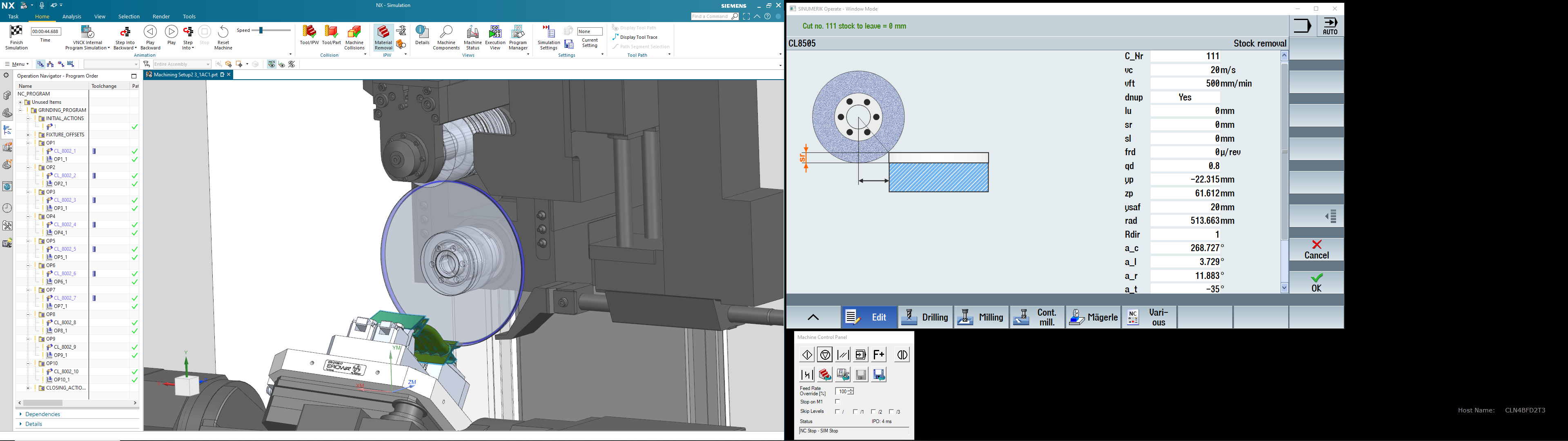 Digital Twin mô phỏng quá trình mài, tiết kiệm thời gian và tiền bạc 2 Edit program with operator prompting