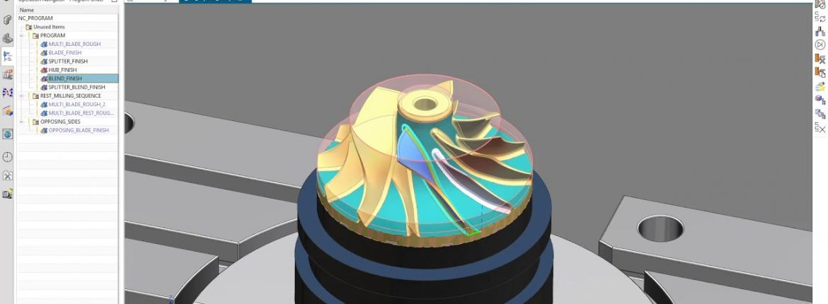 Hướng Dẫn Cài Đặt và Kích Hoạt Bản Quyền Phần Mềm NX 2312 dành cho Windows 1 Impeller machining in Siemens NX CAM with Doosan VC630/5AX Fanuc controller