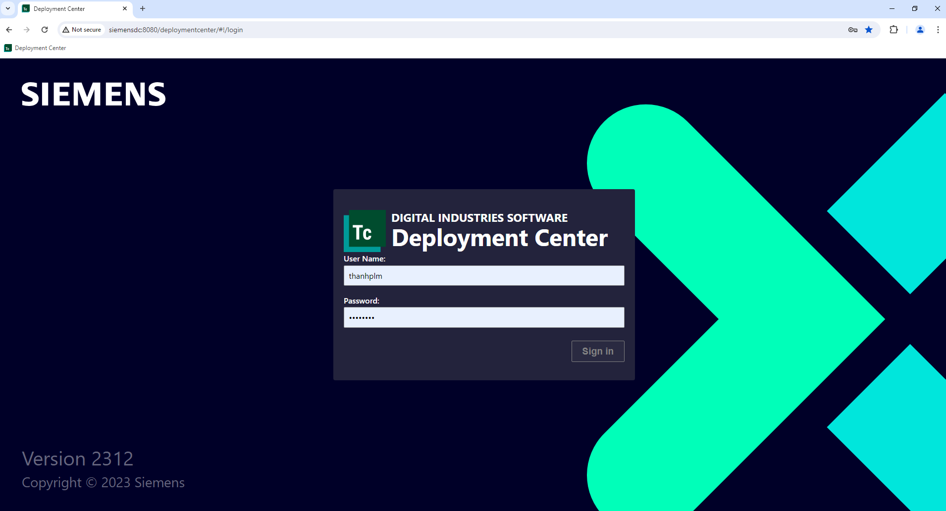 Deployment Center 2312