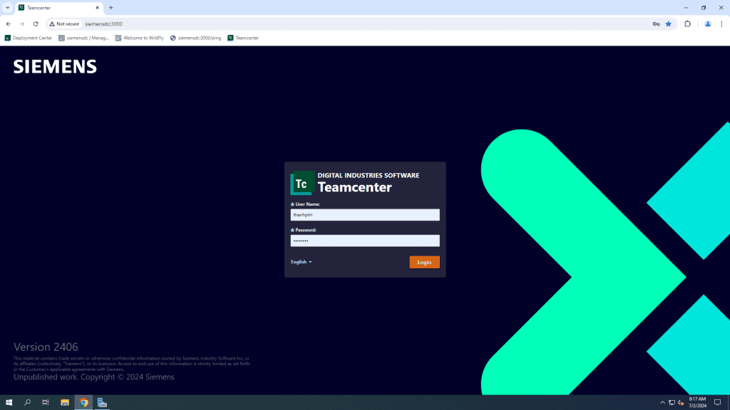 5 Khác Biệt Giữa Tư Vấn Triển Khai PLM và Kỹ Sư Tùy Chỉnh PLM 3 Nâng Cấp Teamcenter Từ Phiên Bản 2312 Lên 2406 Với Deployment Center Trên Windows