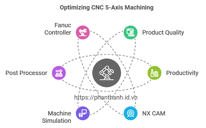 Tối Ưu Hóa Máy CNC 5 Trục với Bộ Điều Khiển Fanuc: Giải Pháp Tối Ưu Quy Trình Gia Công 1 Tối Ưu Hóa Máy CNC 5 Trục với Bộ Điều Khiển Fanuc Giải Pháp Tối Ưu Quy Trình Gia Công