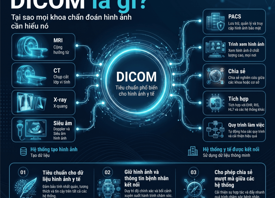 DICOM là gì và vì sao DICOM luôn đi cùng PACS trong bệnh viện hiện đại?