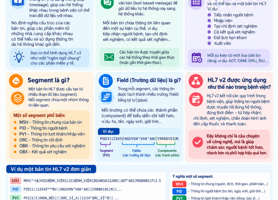 HL7 v2 là gì? Vì sao vẫn quan trọng trong tích hợp y tế?